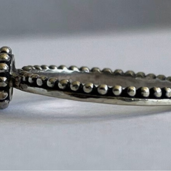 Silpada Ring Pearl Size 7 925 Sterling Silver Stackable R2746 Retired - Picture 4 of 4